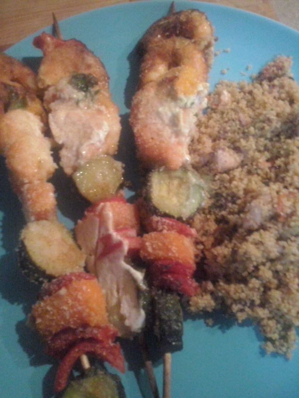 Cous cous e spiedini fish&vegetables